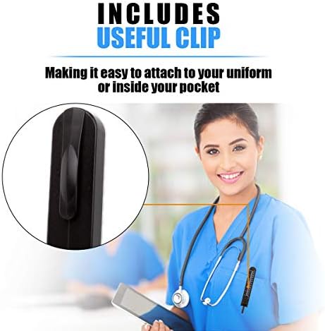 ЕКГ ЕКГ Калипер Електрокардиограм Делител, црни ЕКГ дебеломер со владетел за медицинска сестра, издржлива алатка за мерење на дебеломер за ЕКГ