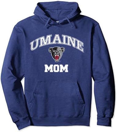 Универзитет во Мејн црни мечки мама пуловер худи