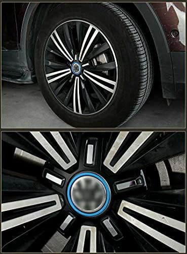 Xotic Tech Wheel Hub Logo Ring Cover Trim компатибилен со Volkswagen Jetta Golf Passat -4PCS 2.48 /63мм