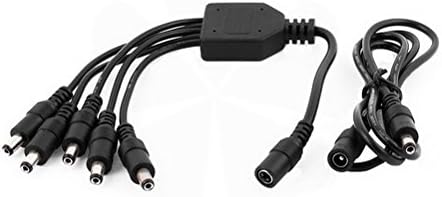 CCTV камера DC конектор 5.5x2.1mm 1 машки до 5 женски кабел за сплитер на моќност W продолжение кабел од Ucland