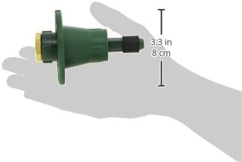 Орбита 54027 пластична поп-ап прскалка за прскање со прскалка со млазница од месинг, целосна шема, зелена боја