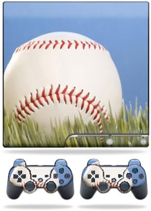 Кожата на mothyskins Компатибилна Со Sony Playstation 3 PS3 Тенки Кожи + 2 Контролер Кожи Налепница Бејзбол
