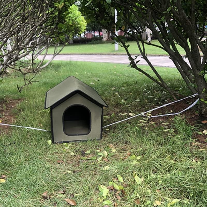 WXBDD Преклоплива Голема Куќа ЗА Миленичиња ЕВА Водоотпорно Надворешно Гнездо За Одгледувачница За Мачки Со Внатрешна Подлога Засолниште