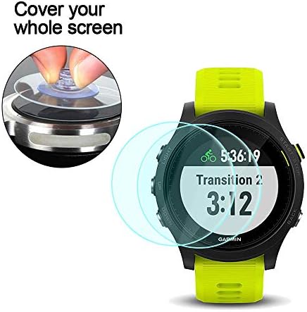 Poyiccot Garmin Forerunner 935 Screen Protector Glass, 0,3 mm Ultra-Thin 9H тврд анти-Fingerprint 2,5D Round Edge Watch Tempered Glass