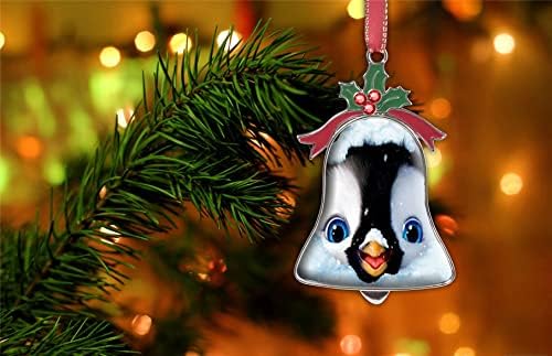 LCTCKP Божиќна украс за украси за украси за приврзоци шарени Божиќни пингвини метал виси Божиќни украси за празници за украси за дома