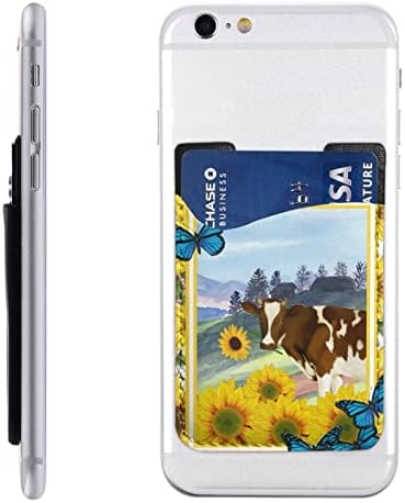 Gagaduck крава лепило Телефонски мобилен телефон стап на картички за ракави на паричникот држач за лична карта компатибилен со
