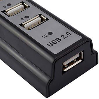 480Mbps hi-Speed ​​USB2.0 10Port Hub USB2.0/1.1 е универзален, бел