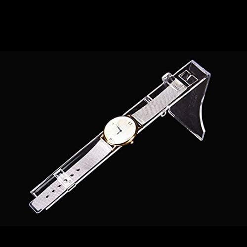 2 парчиња L-облик пластичен зглоб на часовникот на расположението на зглобот на зглобот на зглобот, приказ на држачот за малопродажба