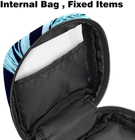 Сина линија Верверица санитарна торба за складирање на салфетки, менструална подлога торба за гаќички за гаќички за женски организатор на женски