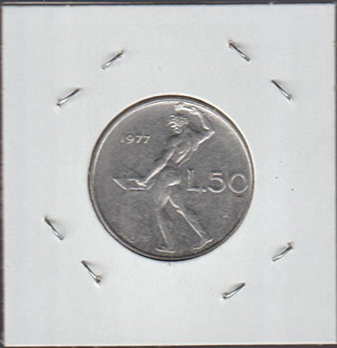 1977 година Италија тече коса биста десна половина долар избор исклучително фино