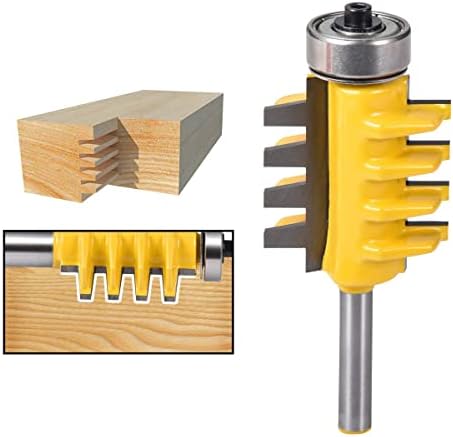 HOHXEN 1/4 Шанк реверзибилен рутер за лепење на прсти