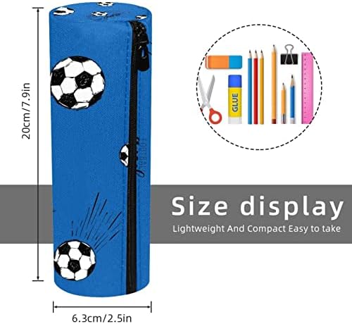 Летечки фудбалски фудбалски топка со ангелски крилја образец молив случај студентска канцелариска торбичка патент пенкало торба шминка