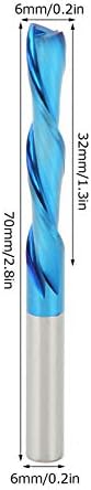 Секач за мелење, мултифункционална замена на алатката за мелење Компактен сина позлатена 6мм за акрилна иверица,