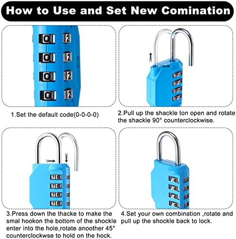 Комбинирано заклучување 4 цифри на отворено водоотпорен шкафче за заклучување на комбо комбинација за заклучување на комбинирано копче за