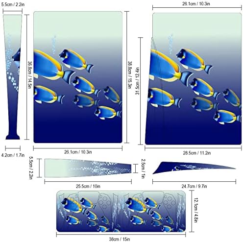 Подводни Светски Морски Риби Целосен Заштитен Дизајн На Капакот На Кожата Налепница За Обвивка Компатибилна СО Ps5 Верзијата На Дискот Конзолата