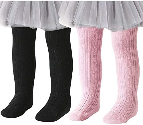 TechCity Бебе дете Девојки девојки Хулахопс Нејзавен кабел плетени памучни хеланки Панталони чорапи за новороденче девојче