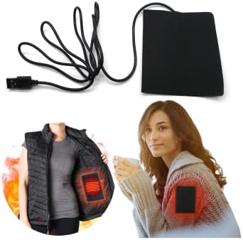 Електрична подлога за греење елек крпа мала преносна подлога за греење облека јакна USB греење подлога за грејач електрични крпи за надворешно