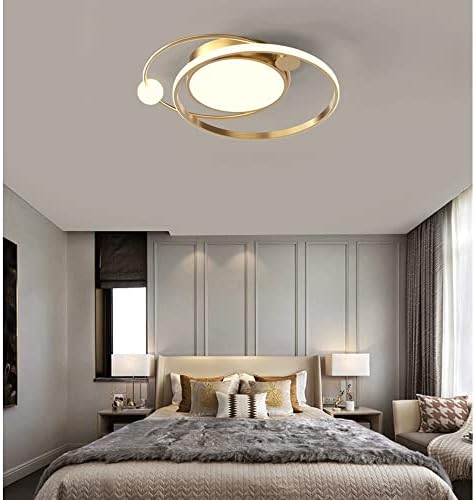 Светилки за тавани на Кроди, модерна светлина на светло таванот, прилагодлива температура со три бои, креативна ламба за тавани за