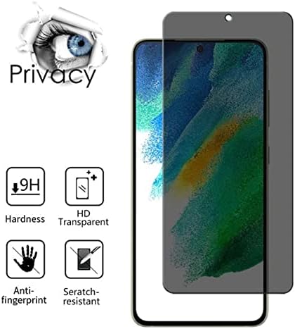 АЈЗЕЛАН За Samsung Galaxy S21 FE 5G Заштитник На Екранот За Приватност, [2 Парчиња] 9h Цврстина Анти-шпионски Анти-гребење Лесен За Инсталирање