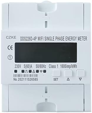 Makee DDS226D-4P единечна фаза WiFi Smart Energy Meter Monitoring Timer Timer со заштита на струја на напон 60A 90-300V