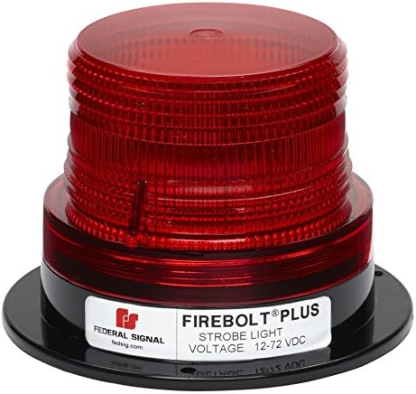 Федерален сигнал 220200-04 Firebolt плус црвен 3.61 Strobe Beacon