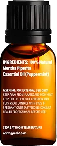 Бергамото масло за раст на косата и масло од паперминт за сет за раст на косата - чисто терапевтско одделение за есенцијални масла -