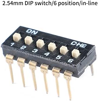 YnRemm 5pcs/lot SMD/DIP Switch Switch Switchs 2.54mm Свик за слајд Тип на прекинувач 1p/2p/3p/4p/5p/6p/8p прекинувачи за црно бирање