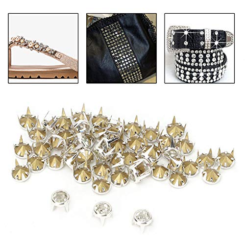 50 парчиња 7мм Кристал Ринистонс, Claw Claw Crange Crane Crane Crystal за занаети и декорација