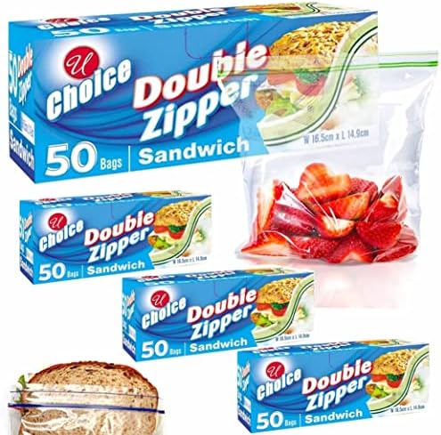 200 КТ Двоен патент сендвич торби притиснете го заптивката за заклучување поли полиња за складирање храна