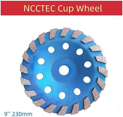 CKLICS мелење на дискови Дијамант за мелење на чаши, со задебелени сегменти 230мм бетонски камен мелење дискови Дискови Алатки