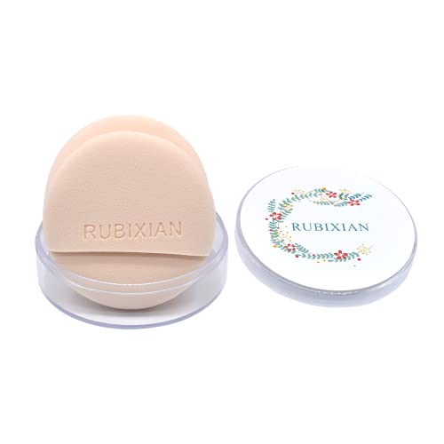 Rubixian 2 парчиња Macaron Macaron Makeup Sponge, ултра-мека пудра во прав, блендер и апликатор за перница на воздухот, шминка
