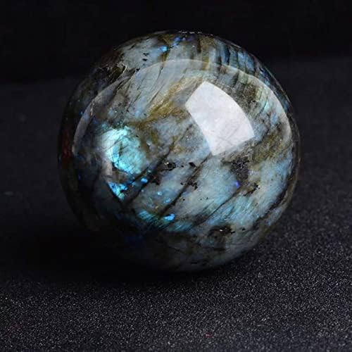 Acxico 1pcs 40мм лабрадоритска сфера Природна кварц кристална топка медитација заздравување Реики камен