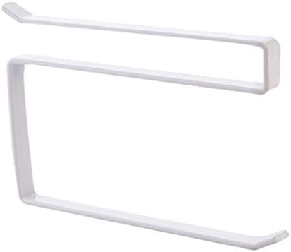 Профектлен-САД Профектлен Едноставен кабинет за врата што виси хартиена крпа решетката бесплатно удирање HS, држач за складирање на кабинети за ковано железо, бело
