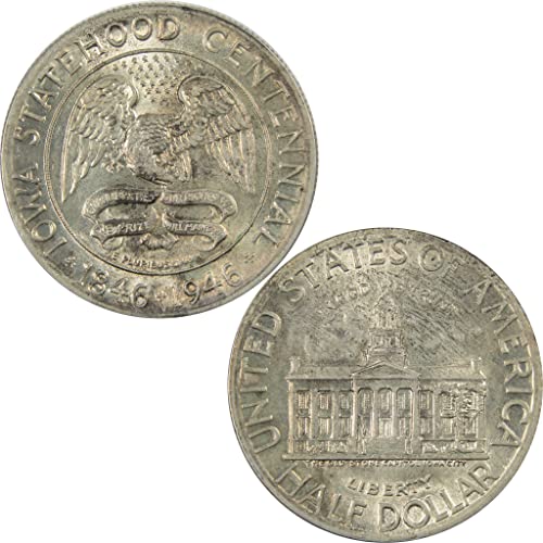 Ајова стогодишно комеморативен половина долар 1946 Au 90% Сребрен SKU: I7089