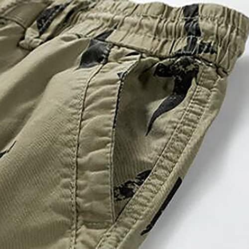 Машки џемпери во Миашуи Менс на отворено Еластична еластична половината опуштено вклопување памук лесен брз сув риболов пантолони
