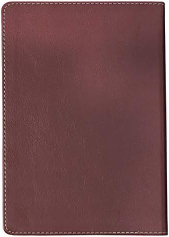 Персонализирано списание за обичај текст на крилјата како Eagles Classic Luxleather Journal Brown/Tan обичај направен подарок