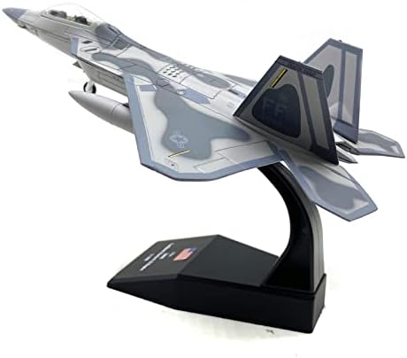 Дагџирд легура САД F22 Raptor Stealth Fighter Model 1: 100 Model Simulation Simulation Aircraft Fighter Воен модел со штанд за приказ