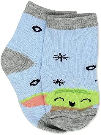 Мандалоријарско бебе на Дизни starвезди Мандалоријан Јода Доенско новороденче 6 пакети со четвртина чорапи