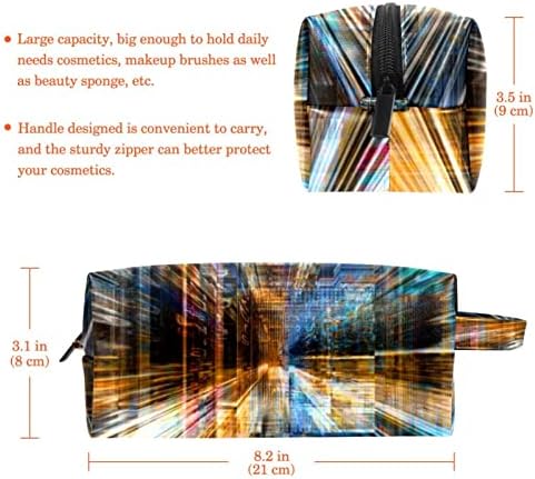 Тбуобт Козметички Кеси За Жени, Торба За Шминка Организатор На Додатоци За Тоалетна Торба, Апстрактна Геометриска Уметност На Просторот