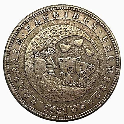 Предизвик Монета Американски Сребрен Долар 1878 Скитник Череп Морган Бакар Сребрена Копија Подарок За Него Монета Колекција