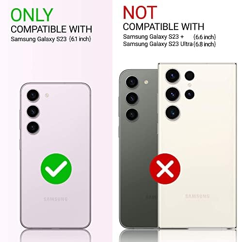 УЛАК Компатибилен Со Случајот Samsung Galaxy S23,Bling Sparkle Жени Девојки Тешки Отпорни На Удари Хибридни Меки Tpu Браник Капка Заштита Транспарентен Телефон Случај За Galaxy S23 5G 6.