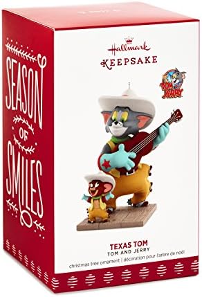 Hallmark 1595Qxi2995 Warner Bros. Looney Tunes Tom & Jerry Texas Tom Tom Keepsake Божиќни украси