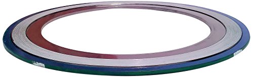 Sur -Seal, Inc. Teadit 9000IR10316PTFE900 Зелена лента со бела лента 316SS/PTFE Спирална рана заптивка со 316SS внатрешен прстен, -150 до