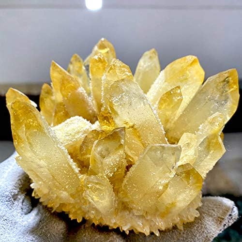 Roellg 24,6 мл Природно жолт дух кристален кластер цитрински кварц лековити кристали суровини скапоцени камења за дома и канцеларија