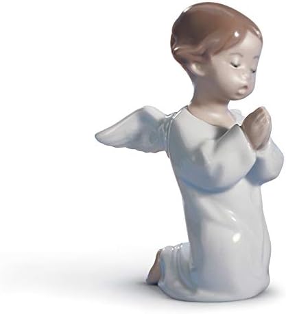Фигура за молење на ангелска ангел. Слика од порцелански ангел.
