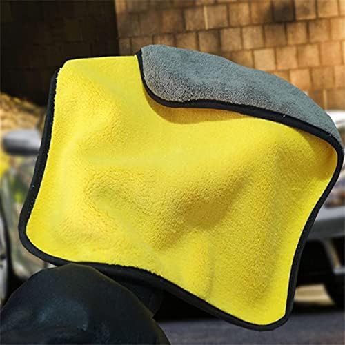 Полиција за полиција за миење на автомобили Плишани микрофибер миење пешкир за сушење силно густо кадифен полиестерски влакна за
