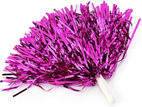 Vgeby1 pompoms, 6pcs Coloful Cheerleading Pom Poms for Party Dance