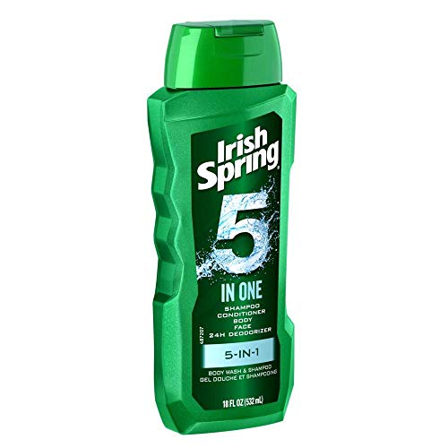 Ирско пролетно тело за миење и шампон - 5 во 1 - нето wt. 18 fl oz по шише - пакет од 3 шишиња