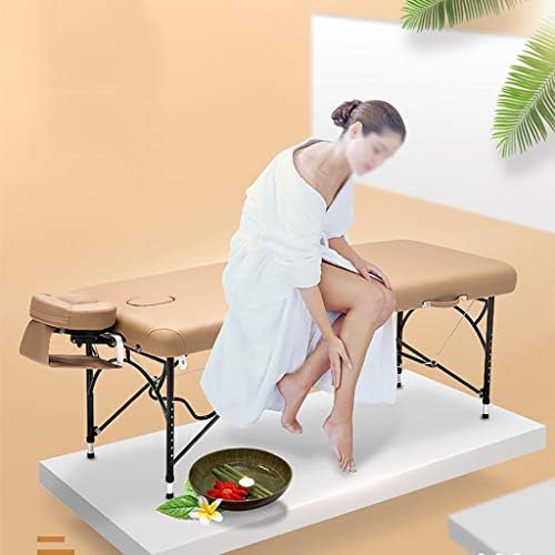 Gaoyuhong ljha алуминиумска масажа кревет, домашна преносна и удобна прилагодлива столица за масажа, погоден за масажа за масажа за тетоважа