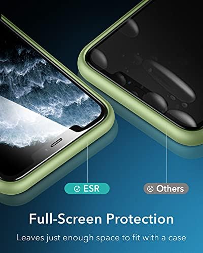 ESR Armorite за iPhone 11 Pro Max Заштитник На Екранот/Iphone Xs Max Заштитник На Екранот, 110lb Отпорен На Ултра Цврст Заштитник На Екранот Од Калено Стакло, Без Меурчиња, Лесна Инсталац